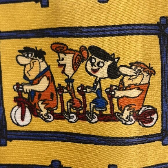 FLINT STONES Tie Hana-Barbera tie Vintage - Picture 3 of 7